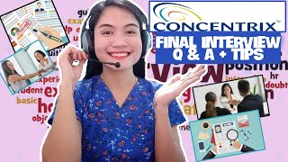 10 CONCENTRIX FINAL INTERVIEW QUESTIONS AND ANSWERS FOR NEWBIES AND TENURED 2024  NAYUMI CEE 💙 [upl. by Dam444]