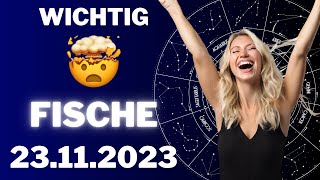 FISCHE ♓️🤩 DAS IST DEIN DURCHBRUCH ⭐️ Horoskop  23November 2023 fische tarot [upl. by Eisinger]