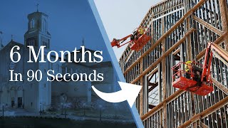 6 Months in 90 Seconds  The Immaculata Church Project [upl. by Yema922]