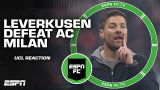 FULL REACTION to Bayer Leverkusens Champions League win over AC Milan  ESPN FC [upl. by Aneladgam]