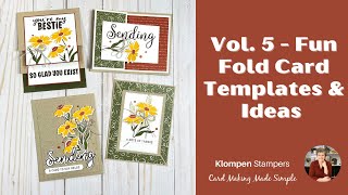 Vol 5 Fun Fold Card Templates amp Card Ideas [upl. by Fraze270]