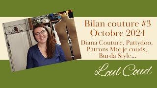 Bilan couture 3  Automne 2024 [upl. by Siravrat421]