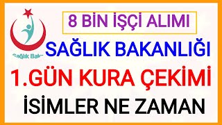 SAĞLIK BAKANLIĞI 8 BİN İŞÇİ ALIMI KURA ÇEKİMİ SAAT KAÇTA CANLI YAYIN NEREDE SAAT KAÇTA OLACAK DETAY✅ [upl. by Bobbi]