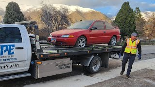 picking up 1994 Mitsubishi mirage parts car for the 2 door Evo Savetheevos [upl. by Pasadis776]