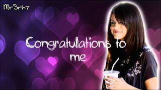 Selena Gomez  Congratulations To Me MTV EMA 2011 Promo Full Song With Lyrics [upl. by Meehyrb]