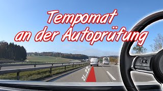 Tempomat an der Autoprüfung  Wie funktioniert er [upl. by Kazmirci]