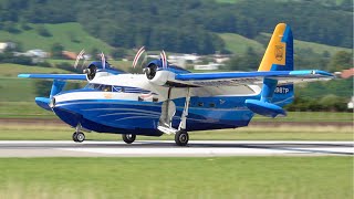 Legendary Grumman HU16 Albatross N98TP Landing amp TakeOff in Bern Switzerland [upl. by Filippa]