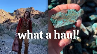 Solo Rockhounding for Chrysocolla amp Exploring Abandoned Caves in Arizona [upl. by Yatnuahs]