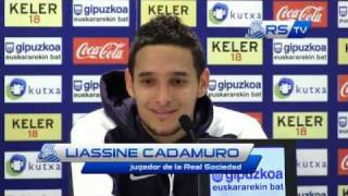 Liassine Cadamuro Bentaïba con Algeria Soccer Algéria News [upl. by Enilada]