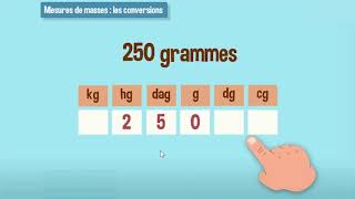 Mesurer les masses  les conversions  CM1 [upl. by Bitthia]