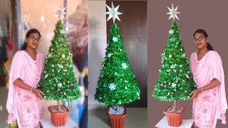 Diy inexpensive Christmas tree 2023  Make your own Christmas tree at home with Cardboard [upl. by Ossy]