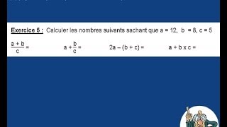 enchaînement dopérations 5 5ème [upl. by Lebama]