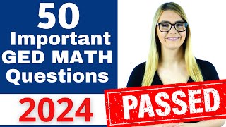 GED Math 2024  Pass the GED with EASE [upl. by Wye]