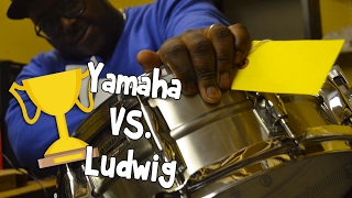 Who will win Yamaha Recording Custom brass snare vs Ludwig 400 Supraphonic Snares [upl. by Bocyaj715]