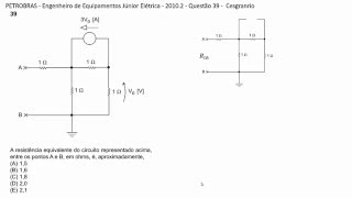 Petrobras  Engenheiro de Equipamentos Elétrica 2010  Questão 39  Cesgranrio [upl. by Donelu]