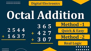 Octal Addition  How to do addition of octal number  Number System [upl. by Queston]