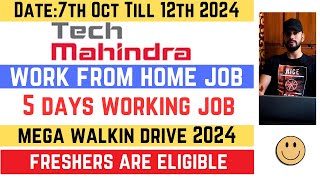 Tech Mahindra Work From Home Jobs 2024 [upl. by Bixby384]