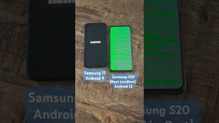 Samsung J7 vs Samsung S20 boot up  Android 9 vs Android 12 liveboot rooted samsungs20 samsungj7 [upl. by Trudey]