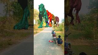 Real Jurassic world TRex vs Triceratops Part 1214 shorts dinosaur trex dinosour jurassicworld [upl. by Tonya]