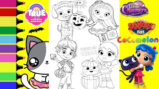 Coloring True and the Rainbow Kingdom CoComelon Little Charmers Santiago of the Seas Halloween [upl. by Liborio]