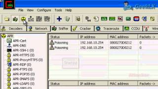 ARP Poisoning with Cain amp Able  GeekLK [upl. by Adile]