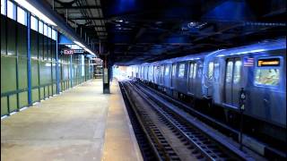 IND  BMT R68 B and R160 F Q trains at West 8th Street Brooklyn [upl. by Hildick]