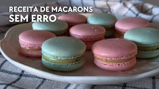 RECEITA DE MACARONS SEM ERRO [upl. by Siberson56]