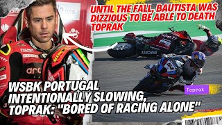 TOPRAK quotBORED OF RACING ALONEquot DELIBERATELY SLOW DOWN IN PORTIMAO UNTIL THE WINGLET BROKE [upl. by Boardman]