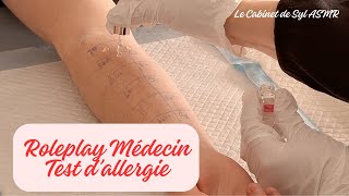 ASMR FR Roleplay Médecin  test dallergie chuchotement [upl. by Omar359]