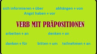 Verb mit Präposition  Akkusativ und Dativ [upl. by Kruse72]