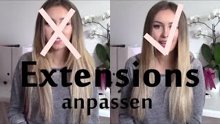 Extensions perfekt anpassen Passend schneiden und Tipps ❤️ [upl. by Wellington]