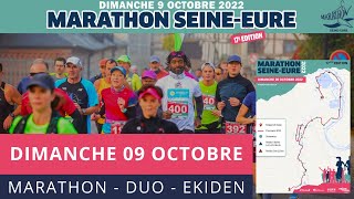 REPLAY LIVE Marathon SeineEure 2022  Dimanche 9 Octobre  Marathon Duo Ekiden [upl. by Barbarese]