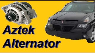 Aztek Rendezvous alternator replacement [upl. by Reyam]