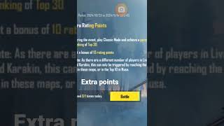 extra ratings points PUBG MOBILEpubg extra ratings pointsmarwatsah 0 kdseason end ratings for ran [upl. by Naux]