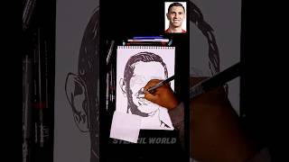 🔥emi martínez🔥stencil worldstencil artshorts shortsfeed emimartinez messi [upl. by Sreip]