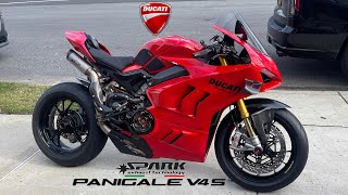 Ducati Panigale V4S Spark Racing Full Titanium Exhaust  LOUD MOTO GP SOUND 🔥Revs  the end [upl. by Wallraff]