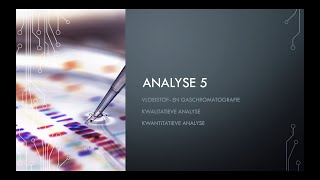 Analyse 5 Vloeistof en Gaschromatografie [upl. by Suryt]