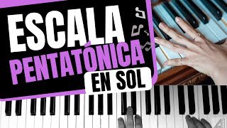 Cómo tocar escalas pentatónicas en piano en Sol [upl. by Yenatirb414]