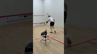 Happy customer of the Squash Hurricane Ball Training machine [upl. by Downs340]