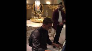 Playing quotComptine dun autre étéquot on a £250000 Grand Piano at Harrods [upl. by Yenffad]