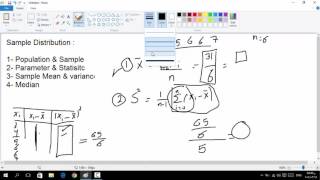 14  Sample  Mean amp Variance amp Standard deviation amp Median [upl. by Francklin]