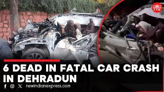 6 students killed 1 critically injured in fatal car crash in Dehradun [upl. by Clardy]