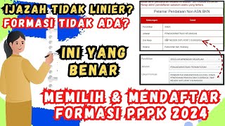 LIVE Cara Memilih FORMASI Pendaftaran PPPK TEKNIS 2024 dengan benar [upl. by Albers]