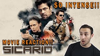 SICARIO 2015 MOVIE REACTION THE TENSION [upl. by Ramoh]