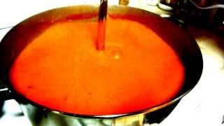 Bamix immersion blender pureeing tomato soup [upl. by Brittany]