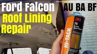 Ford Falcon Wagon Roof Lining Repair  AU BA BF HEADLINER ROOFLINING [upl. by Shane317]