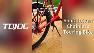 TDJDC Red Shaft Driven Chainless Touring Bike [upl. by Belanger]