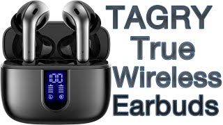 TAGRY True Wireless Bluetooth Earbuds [upl. by Anaitat458]