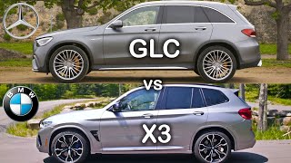 BMW X3 vs Mercedes GLC GLC vs X3 Mercedes vs BMW  visual compare [upl. by Atimad]