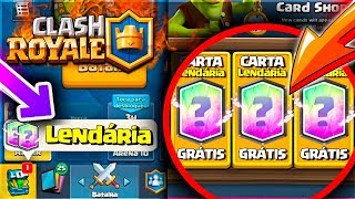 COMO GANHAR 2 CARTAS LENDÁRIAS DE ANIVERSÁRIO DO CLASH ROYALE  BRUNO CLASH [upl. by Ion]